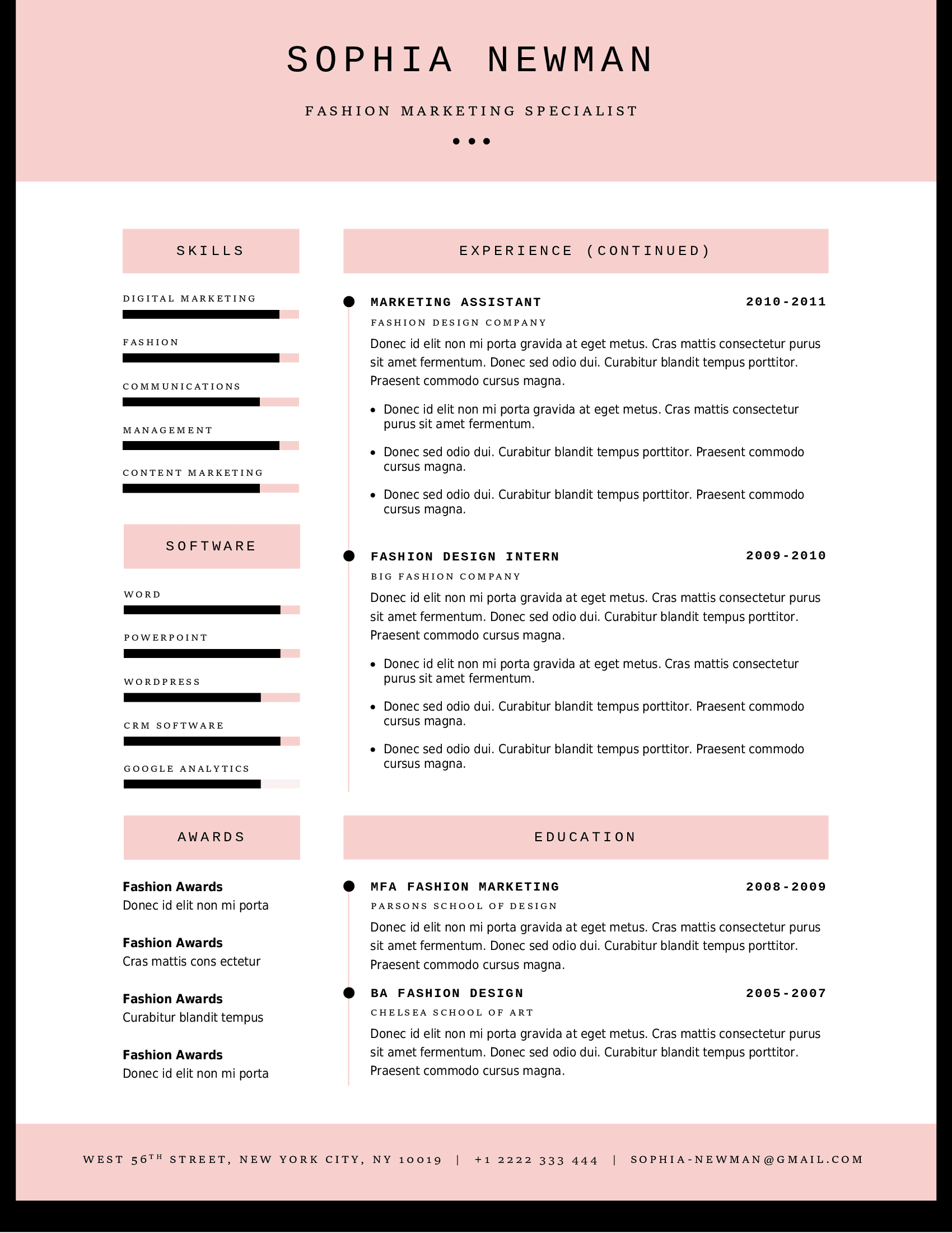 Classic Rose Resume US Letter Resume2 - Does your resume stand out from the crowd?
